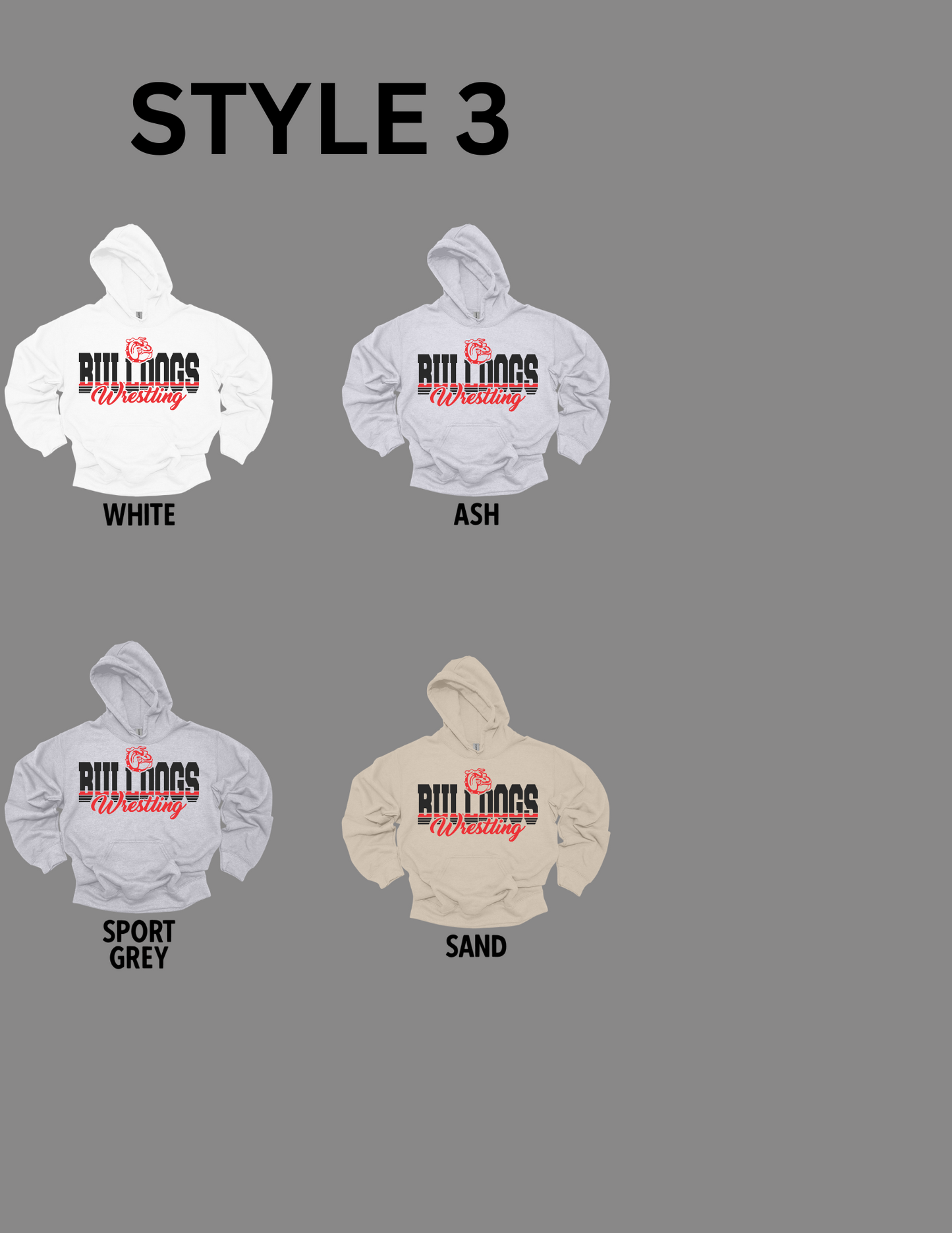 Bulldog Wrestling Hoodie