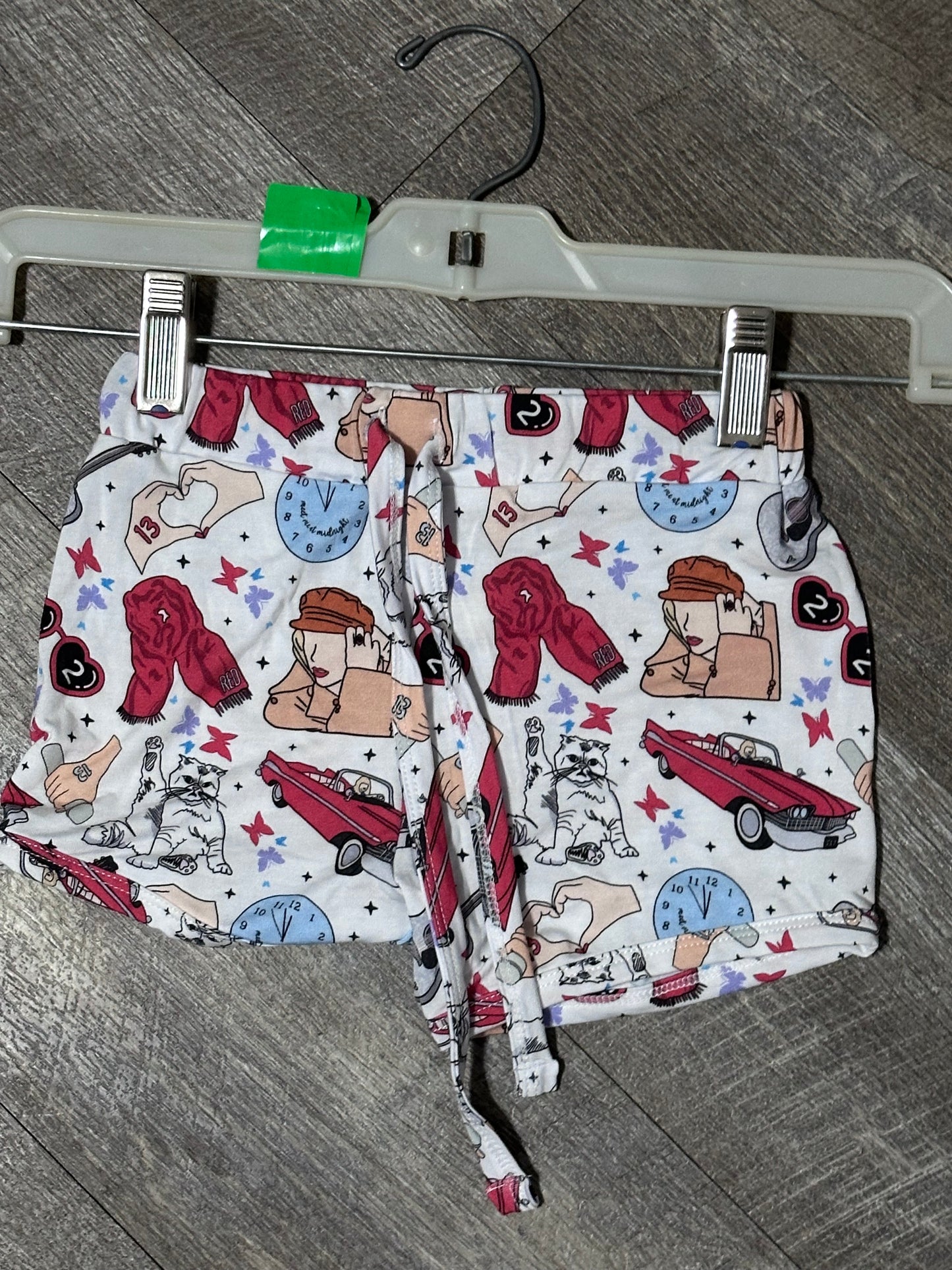 TS Red Bamboo Shorts - 3T - RTG