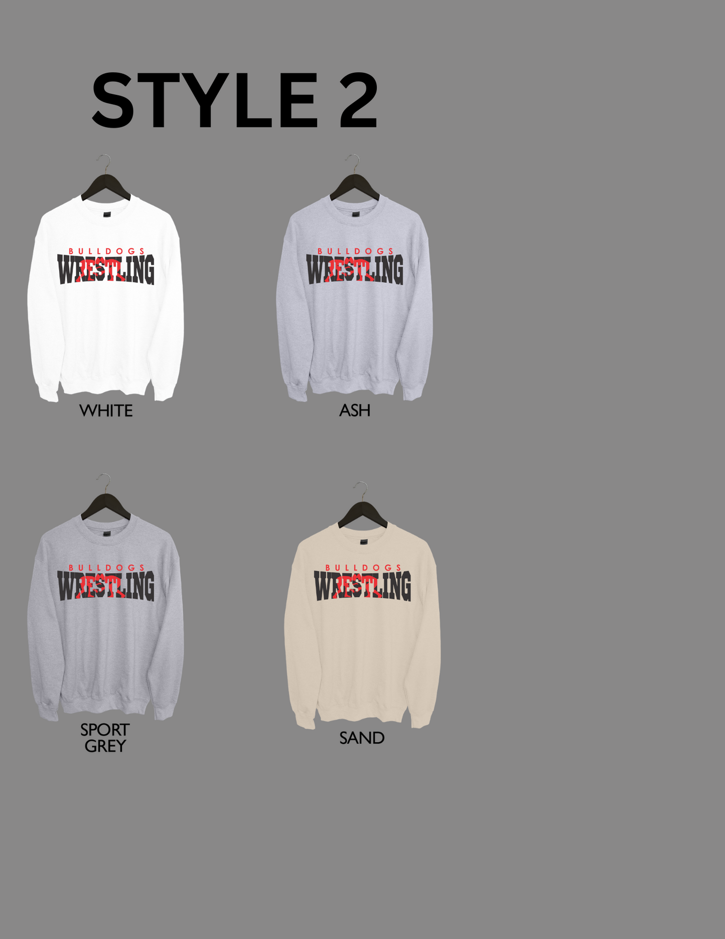 Bulldog Wrestling Crewneck
