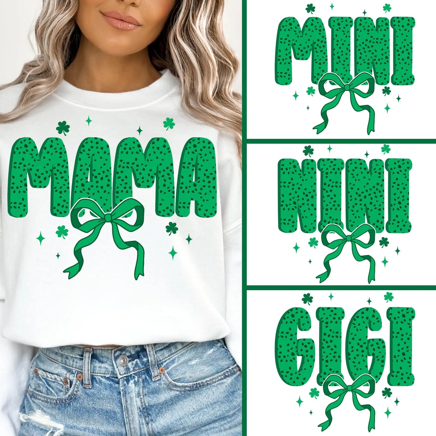 Family Green Bows