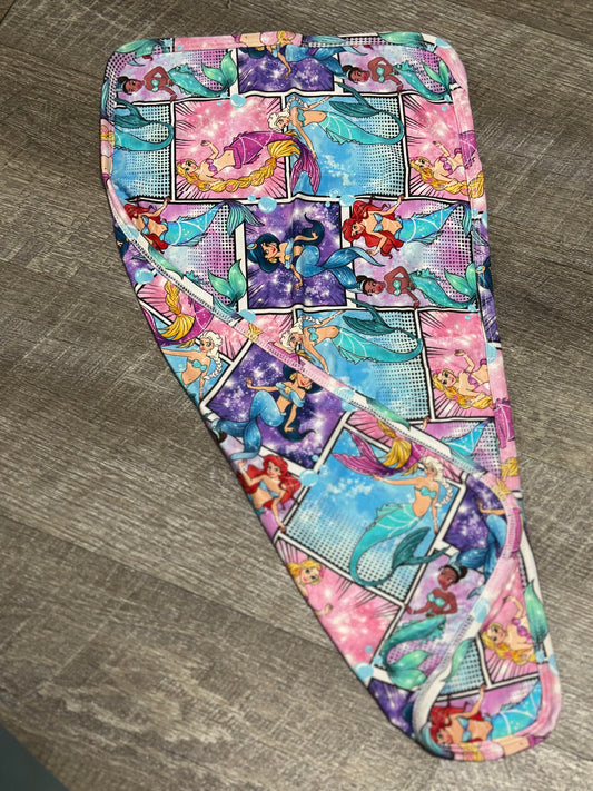 Mermaid Princesses - Burp Cloth - RTG