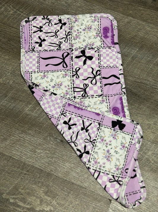 Purple Patches - Burp Cloth - RTG