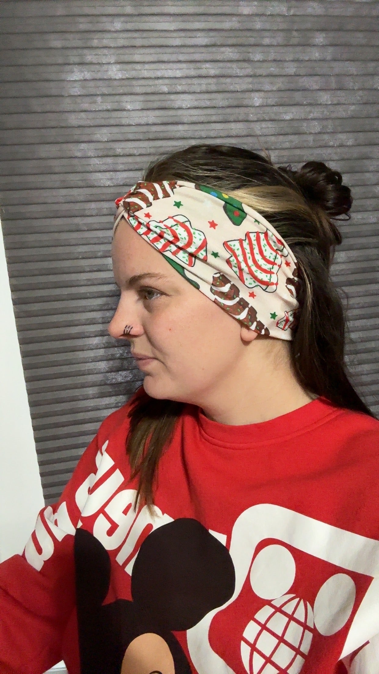 Christmas Cakes Bamboo Headbands - Adult Size - RTG