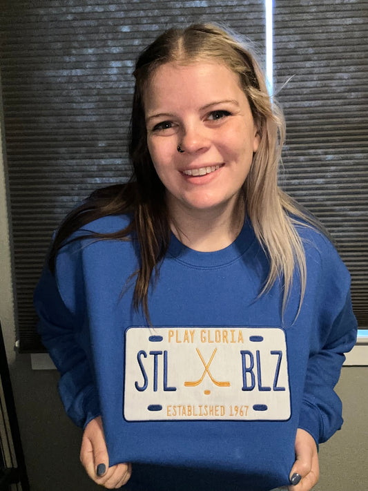 STL BLZ License Plate - Embroidered - RTG