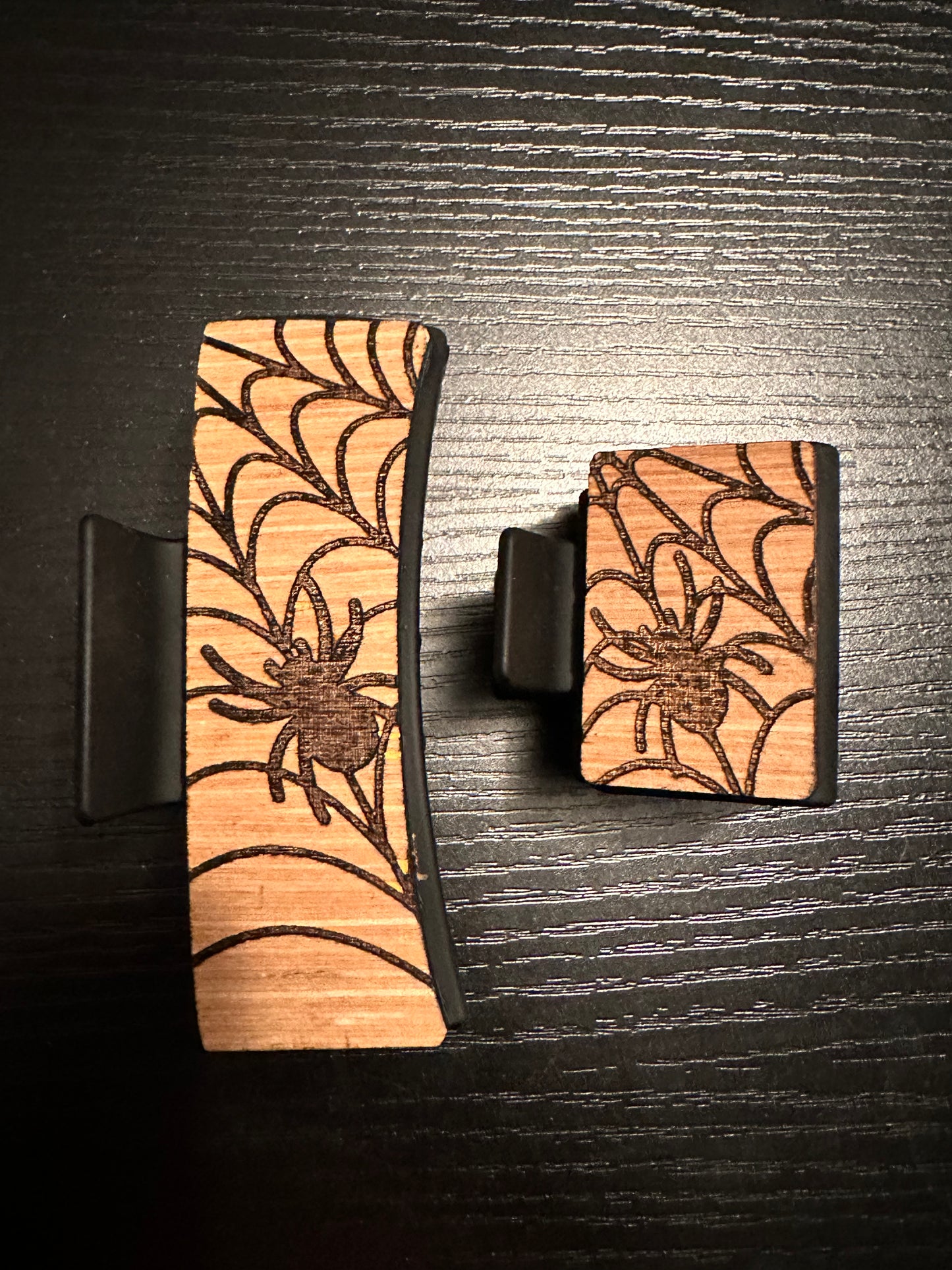 Hair Clips - Wood Burned - RTG