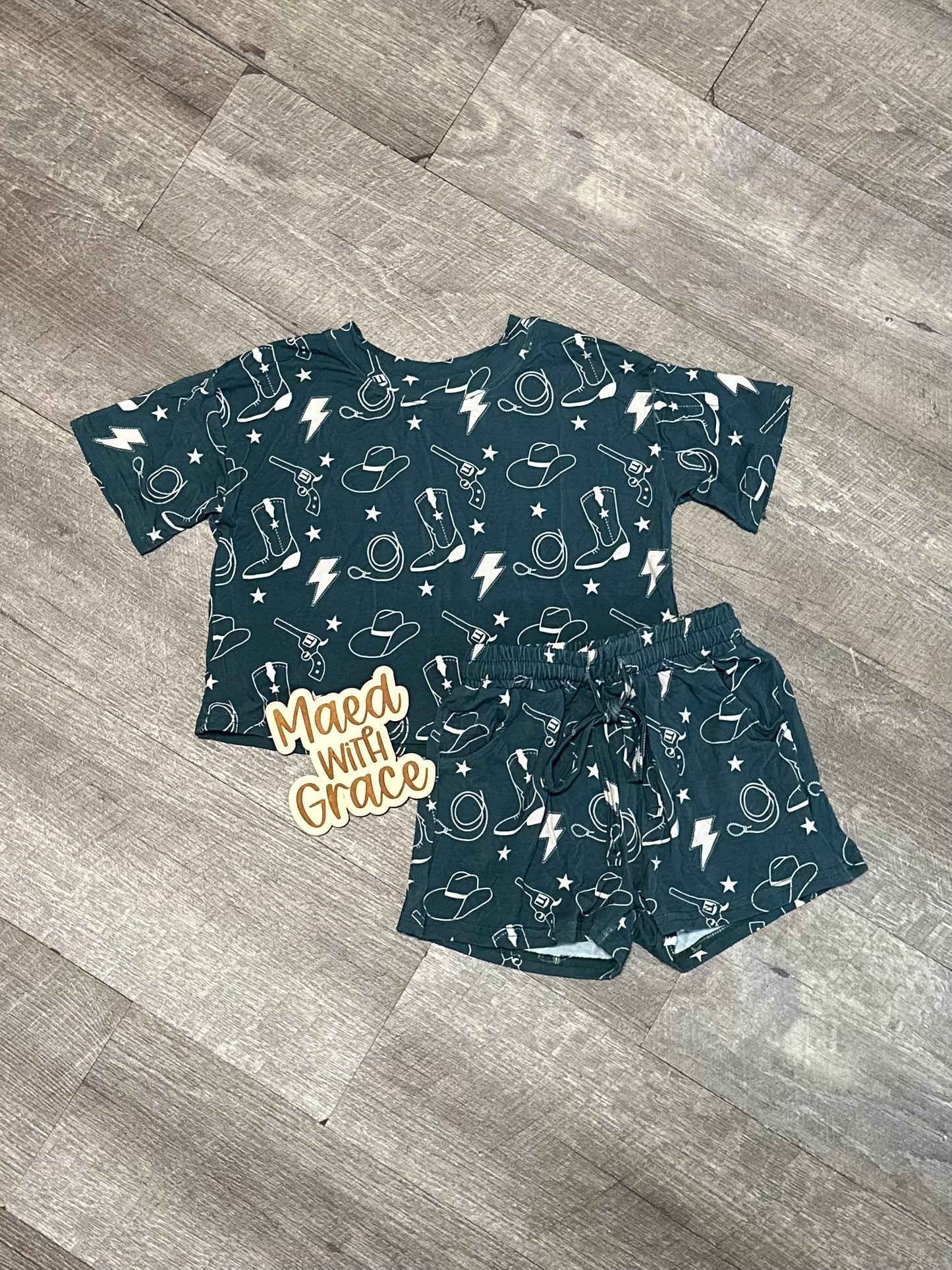 Teal Western- Kids Lounge Set - RTG