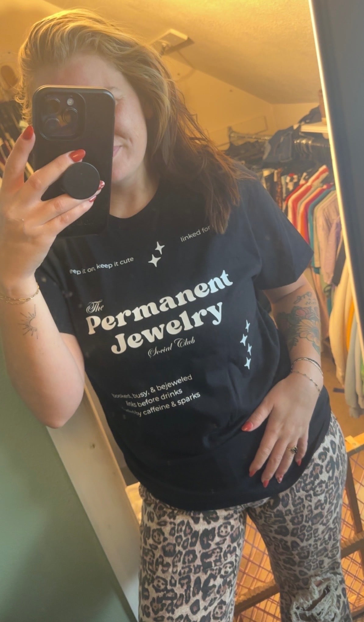 The Permanent Jewelry Social Club - Comfort Colors Tshirt