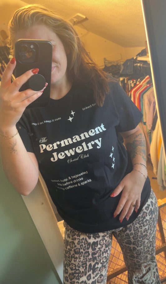 The Permanent Jewelry Social Club - Comfort Colors Tshirt