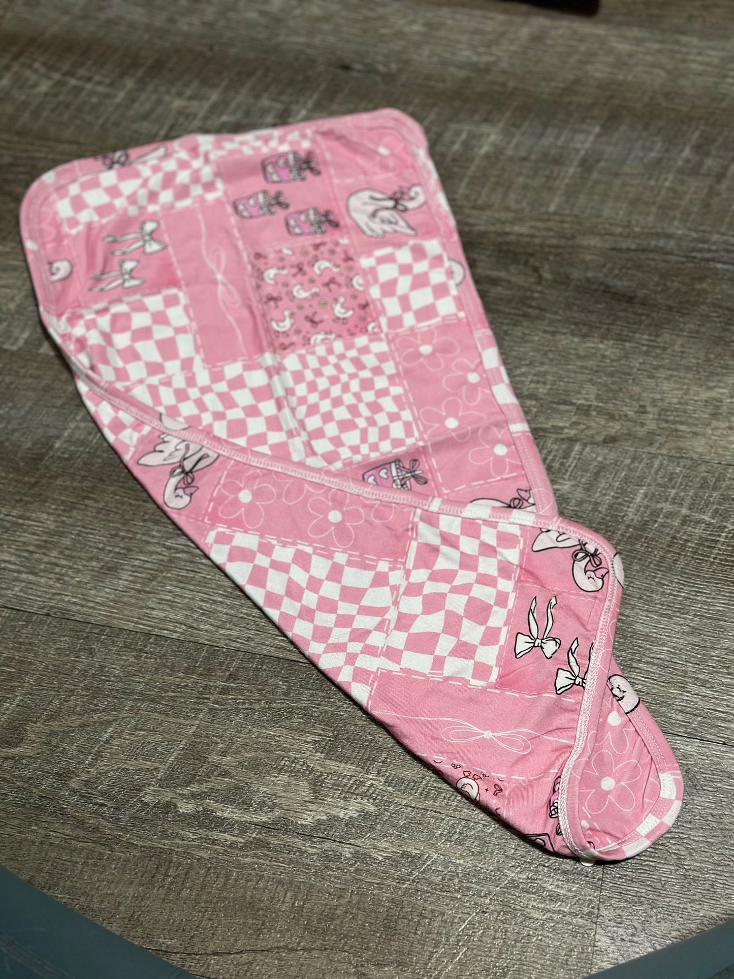 Pink Patches - Burp Cloth - RTG