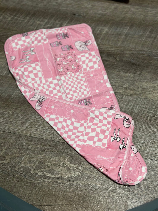 Pink Patches - Burp Cloth - RTG