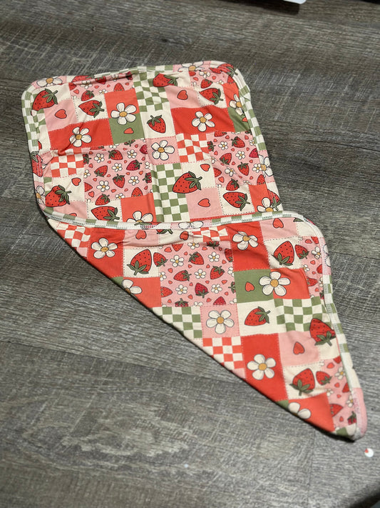 Strawberry Patches - Burp Cloth - RTG