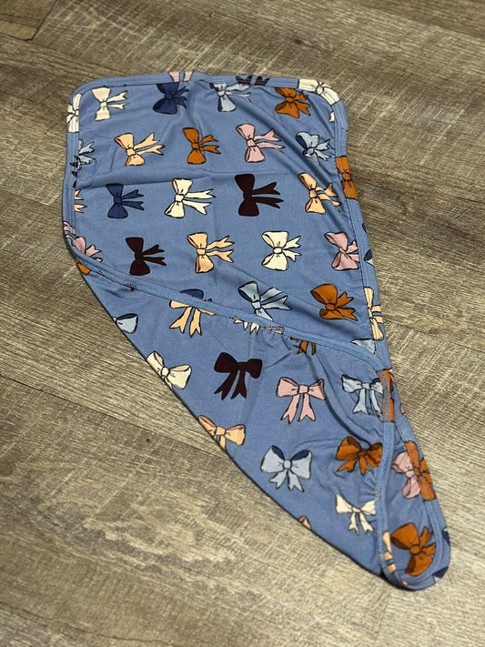 Blue Bows - Burp Cloth - RTG