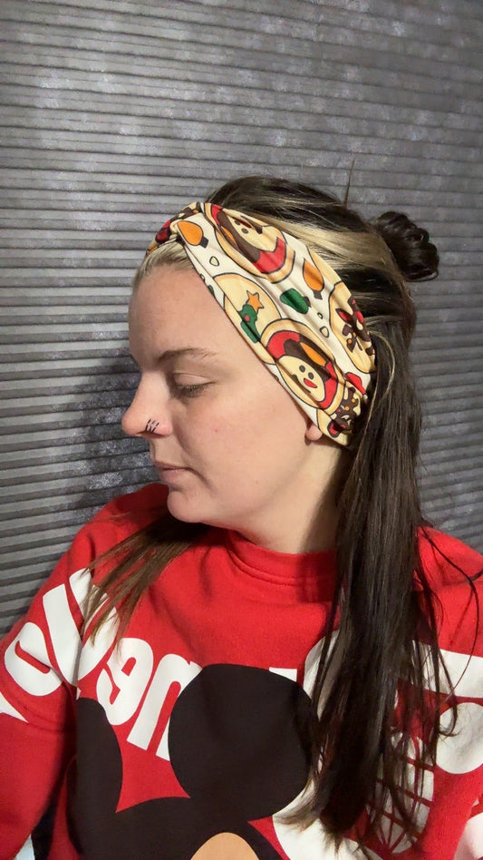 Christmas Cookies Bamboo Headbands - Adult Size - RTG
